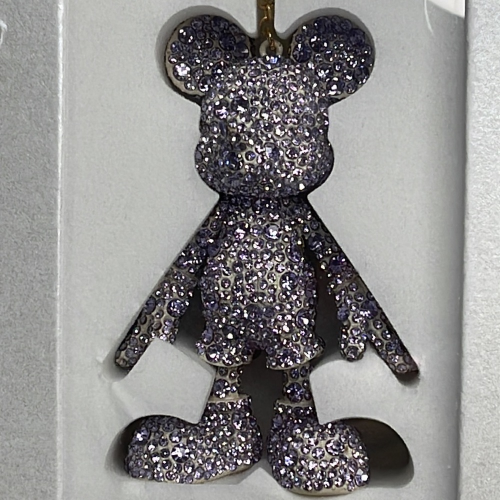 Disney x BAUBLEBAR - Mickey PURPLE 💜 crystals Jewelry  key change / bag Charm - Picture 10 of 11